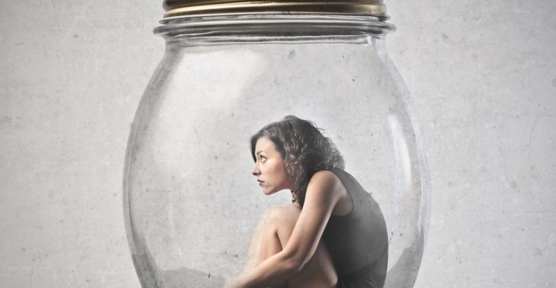 Woman In Jar